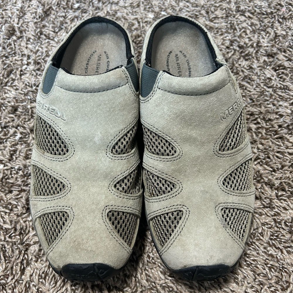 Merrell Shoes Womens Size 6.5 Jungle Slide Ventilator Olive Comfort Walking Mule